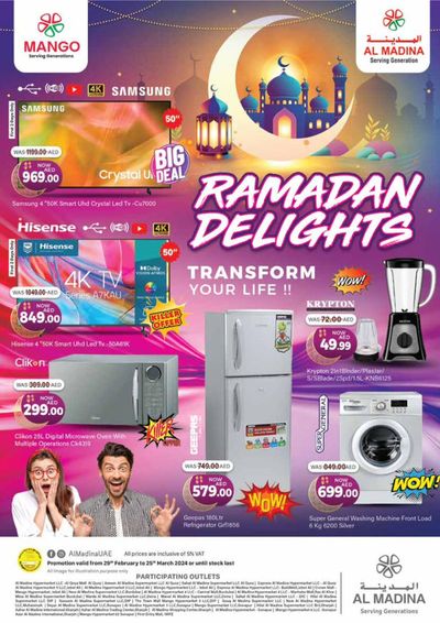 Al Madina catalogue in Mussafah | Ramadan Delights Offer! | 05/03/2024 - 25/03/2024
