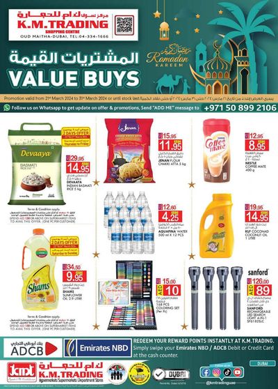 KM Trading catalogue in Sharjah | Value Buys - Dubai | 21/03/2024 - 31/03/2024