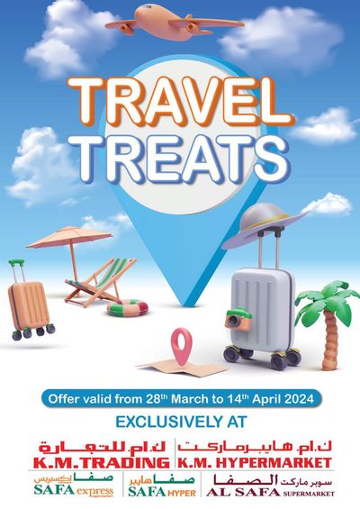 KM Trading catalogue | Travel Treats! | 29/03/2024 - 14/04/2024