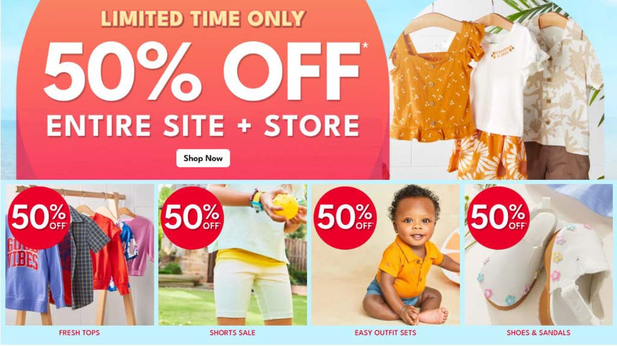 Carters catalogue in Abu Dhabi | 50% Off Entire Site+ Store! | 29/03/2024 - 01/04/2024