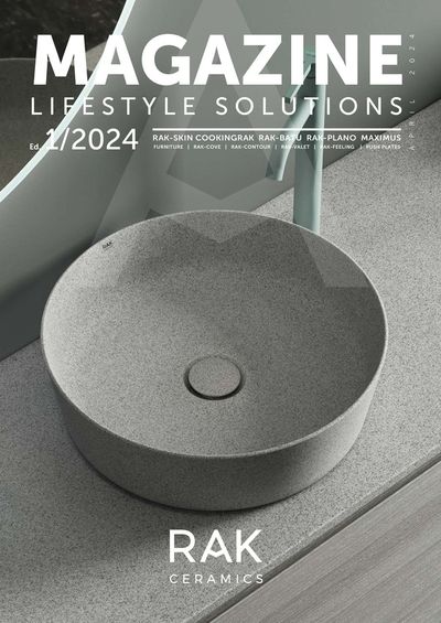 Home & Furniture offers | LIFESTYLE SOLUTIONS MAGAZINE 1/2024 in Rak Ceramics | 08/04/2024 - 30/04/2024