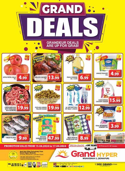Grand Hyper Market catalogue in Dubai | Grand Deals! Muhaisnah | 15/04/2024 - 17/04/2024