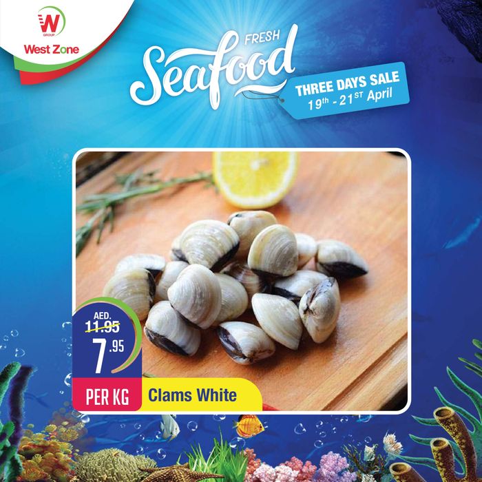 West Zone Fresh catalogue in Sharjah | Seafood Three Days Sale! | 19/04/2024 - 21/04/2024