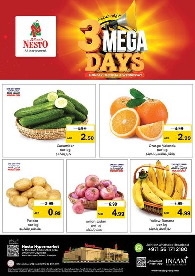 Nesto catalogue | Nesto 3 Mega Days! Muwaileh | 23/04/2024 - 24/04/2024