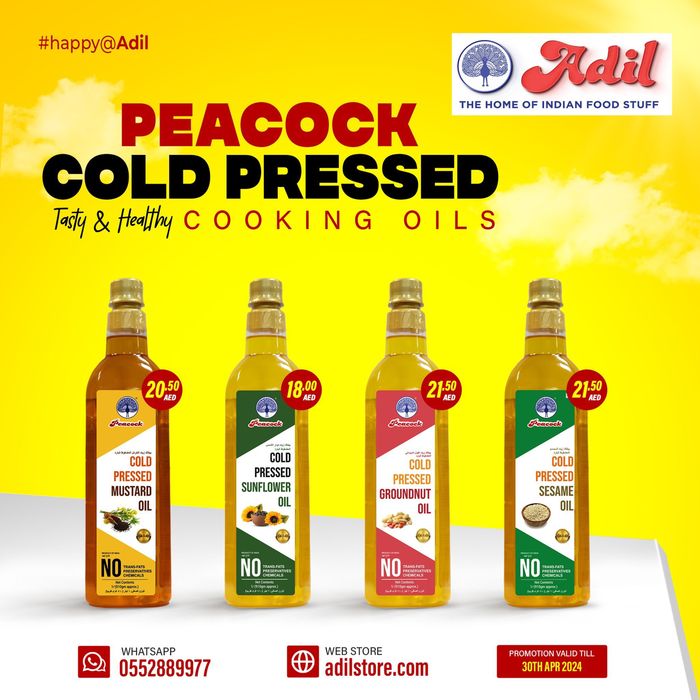 Al Adil catalogue in Mussafah | Peacock Cold Pressed! | 23/04/2024 - 30/04/2024