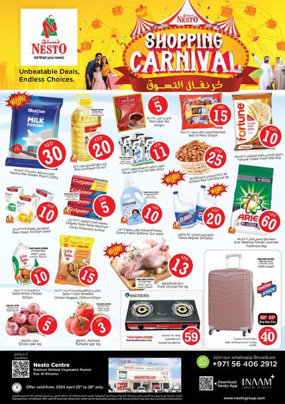 Groceries offers in Ras al-Khaimah | Shopping Carnival! RAK in Nesto | 25/04/2024 - 28/04/2024