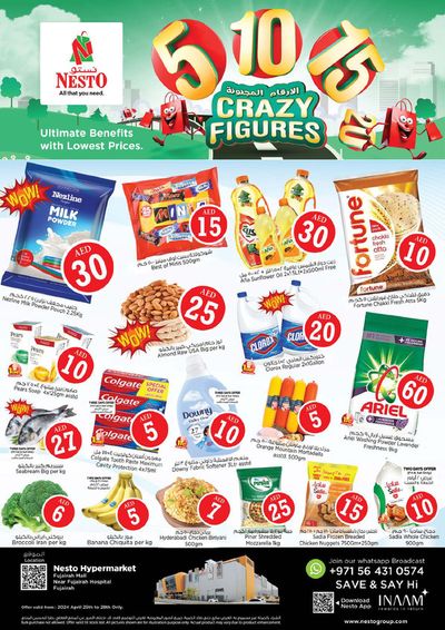 Groceries offers in Fujairah | Crazy Figures! Fujairah Mall in Nesto | 25/04/2024 - 28/04/2024