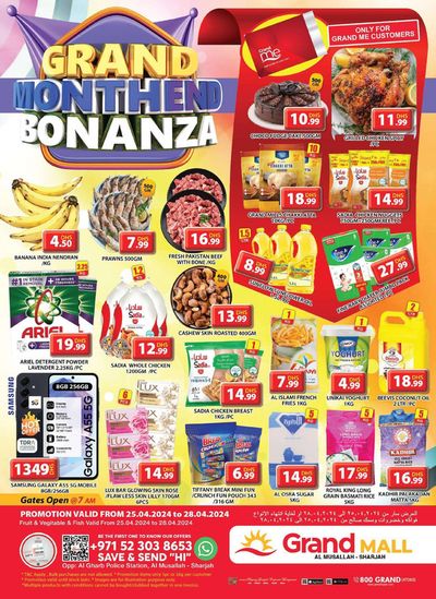Grand Hyper Market catalogue | Grand Month End Bonanza! Mall | 26/04/2024 - 28/04/2024
