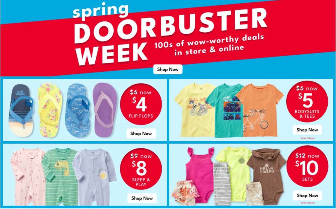 Carters catalogue | Doorbuster Week! | 26/04/2024 - 28/04/2024