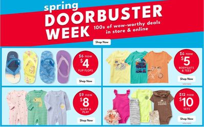 Babies, Kids & Toys offers | Doorbuster Week! in Carters | 26/04/2024 - 28/04/2024