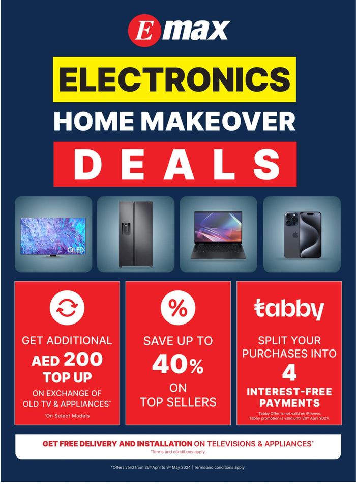 Emax catalogue in Mussafah | Home Makeover Deals! | 29/04/2024 - 09/05/2024