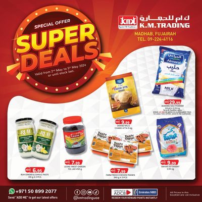 KM Trading catalogue in Khorfakkan | Super Deals! Fujairah | 03/05/2024 - 05/05/2024