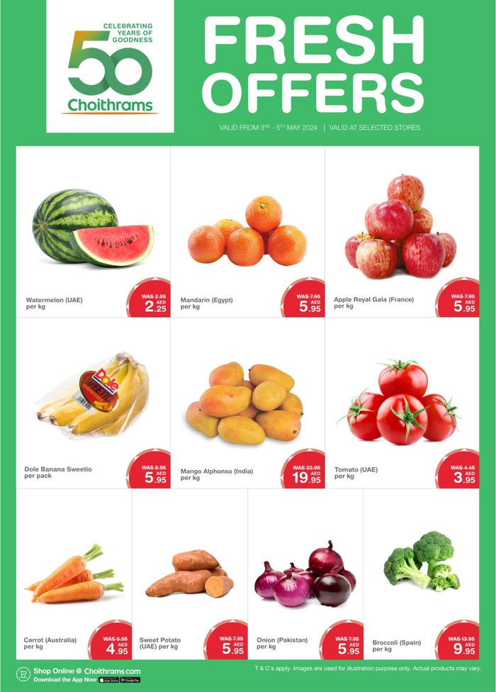 Choitrams catalogue in Dubai | Fresh Offers! | 03/05/2024 - 05/05/2024