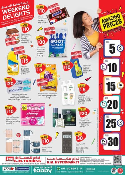 KM Trading catalogue in Abu Dhabi | Weekend Delights - Mussafah Branches | 09/05/2024 - 19/05/2024