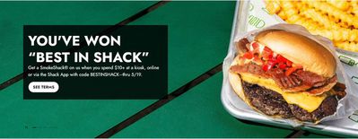 Restaurants offers in Ajman | "Best In Shack" in Shake Shack | 13/05/2024 - 19/05/2024