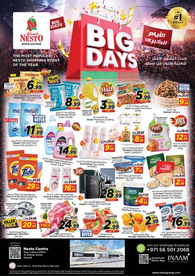 Groceries offers in Sharjah | Big Days! Al Wahda in Nesto | 16/05/2024 - 19/05/2024