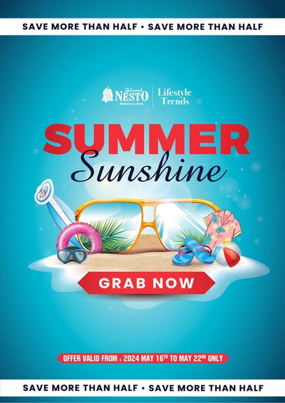 Groceries offers in Fujairah | Summer Sunshine! in Nesto | 17/05/2024 - 22/05/2024