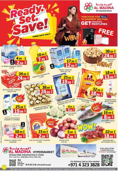 Groceries offers in Dubai | Ready. Set. Save! AL Quoz in Al Madina | 17/05/2024 - 19/05/2024