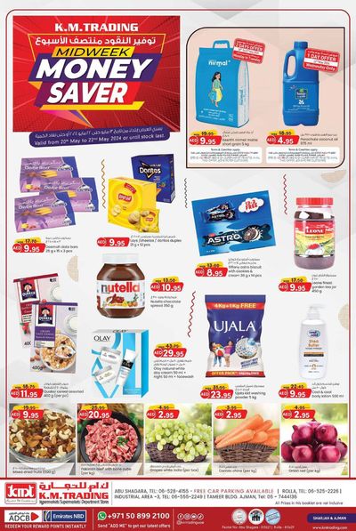 Groceries offers in Sharjah | Midweek Money Saver - Sharjah & Ajman in KM Trading | 20/05/2024 - 22/05/2024