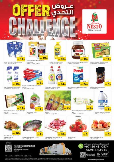 Groceries offers in Khorfakkan | Offer Challenge! Fujairah Mall in Nesto | 21/05/2024 - 23/05/2024