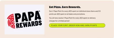 Papa John's catalogue in Ajman | Eat Pizza, Earn Rewards | 20/06/2024 - 15/11/2024