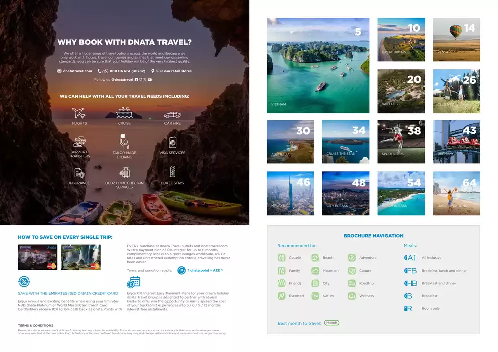 Dnata Travel catalogue in Abu Dhabi | Booked Brochure 2024 | 24/06/2024 - 31/10/2024