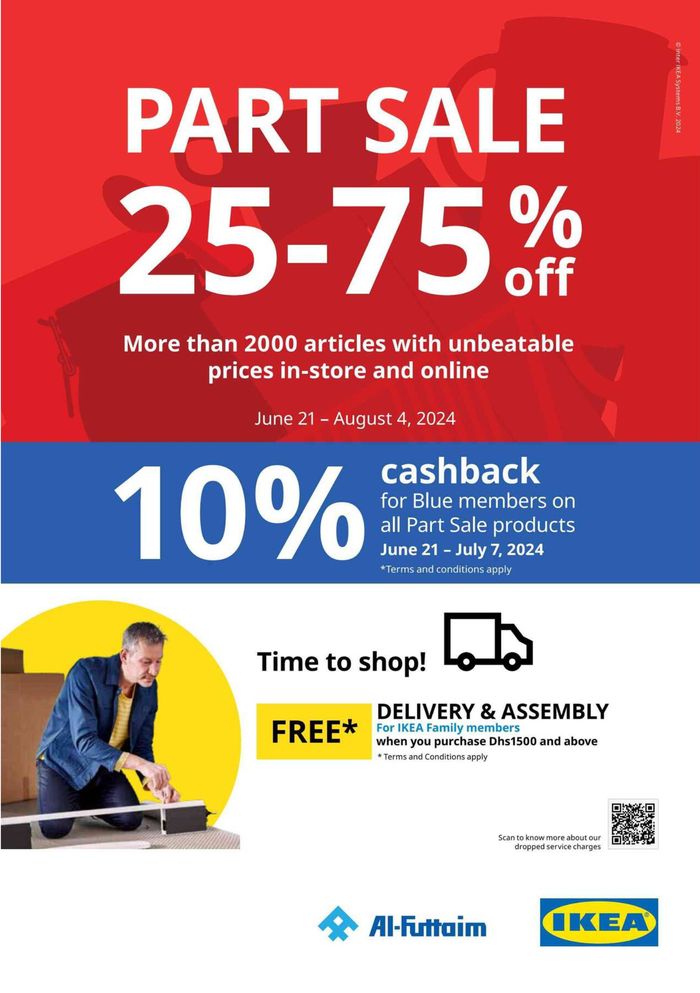 Ikea catalogue in Mussafah | Part Sale! 25-75% Off | 10/07/2024 - 04/08/2024