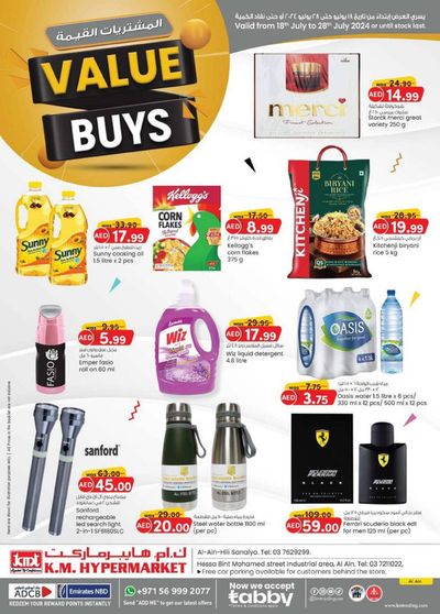 Groceries offers in Al Ain | Value Buys - Al Ain in KM Trading | 18/07/2024 - 28/07/2024