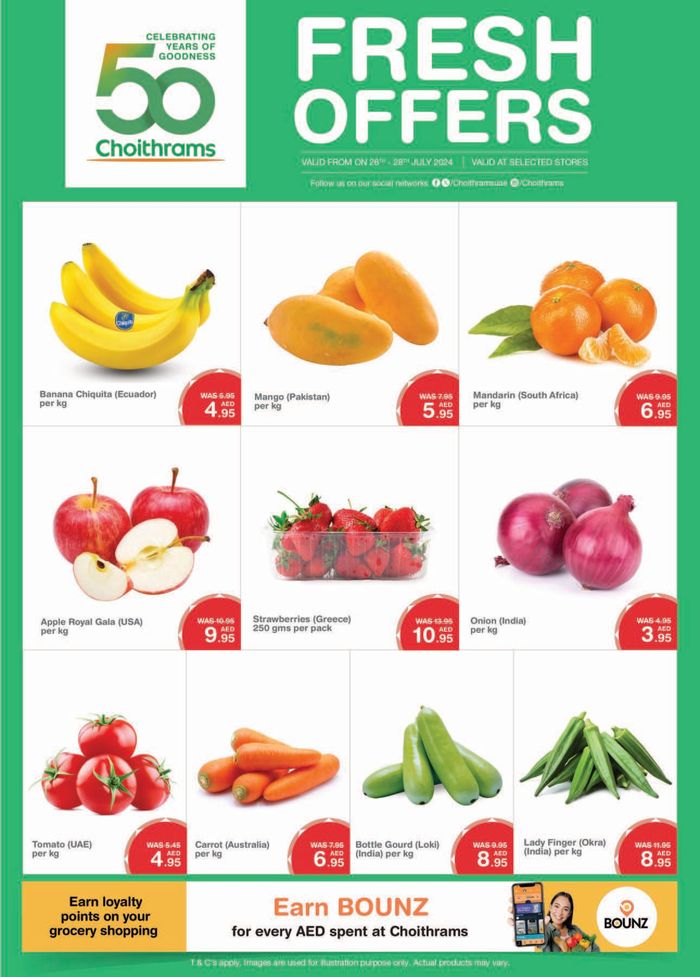 Choitrams catalogue in Abu Dhabi | Fresh Offers! | 26/07/2024 - 28/07/2024