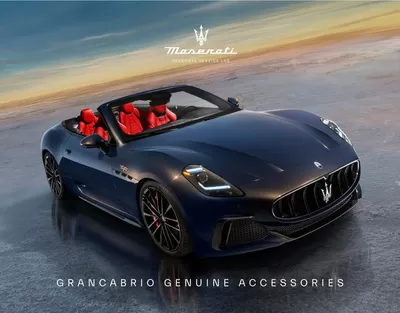 Maserati catalogue in Dubai | GranCabrio GenuineAccessories | 15/08/2024 - 31/12/2024