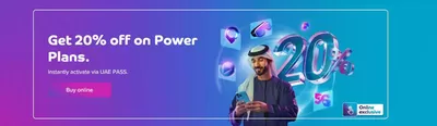 Technology & Electronics offers in Sharjah |  Save 20% With Our Power Plans in Du | 04/10/2024 - 31/10/2024