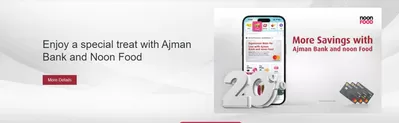 Banks & ATMs offers in Ajman | Enjoy A Special Treat! in Ajman Bank | 08/10/2024 - 21/11/2024