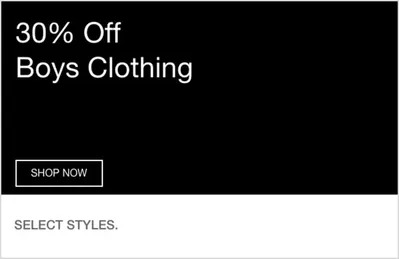 Clothes, Shoes & Accessories offers in Dubai | 30% Off Boys&Girls Clothing in Gap | 11/10/2024 - 23/10/2024