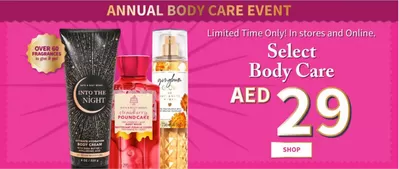 Bath & Body Works catalogue in Ajman | Annual Body Care Event | 28/10/2024 - 31/10/2024