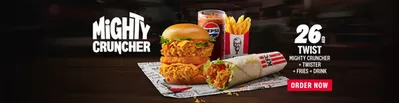 Restaurants offers | Mighty Cruncher in KFC | 28/10/2024 - 03/11/2024