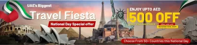 Travel & Leisure offers in Dubai | Travel Fiesta in AFC Holidays | 28/10/2024 - 03/11/2024