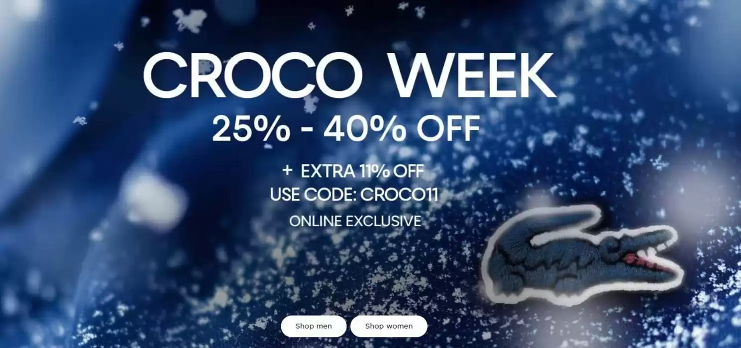 Lacoste catalogue in Dubai | Croco Week! | 28/10/2024 - 03/11/2024