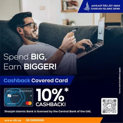 Banks & ATMs offers in Sharjah | Spend Big, Earn Bigger! in Sharjah Islamic Bank | 29/10/2024 - 03/11/2024