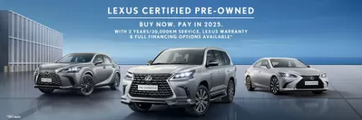 Lexus catalogue in Khorfakkan | Lexus Certified Pre-Owned | 31/10/2024 - 28/02/2025