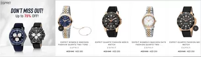 Clothes, Shoes & Accessories offers in Umm al-Quwain | Don't Miss Out! in The Watch House | 04/11/2024 - 23/11/2024