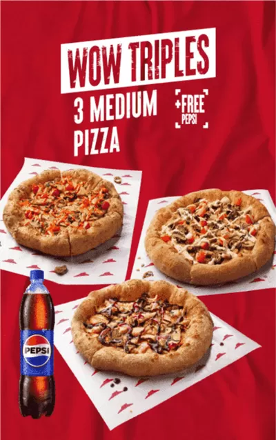 Pizza Hut catalogue in Sharjah | Wow Triples | 05/11/2024 - 15/11/2024