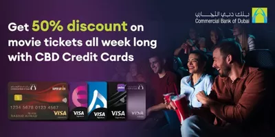 Travel & Leisure offers | CBD CREDIT CARD-50% OFF in Vox Cinemas | 05/11/2024 - 31/03/2025