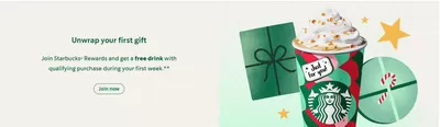 Starbuck's catalogue in Al Ain | Join Starbucks& Rewards And Get a Free Drink | 08/11/2024 - 20/12/2024