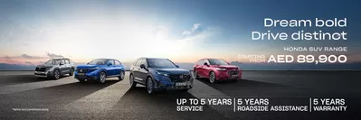 Honda catalogue in Abu Dhabi | SUV Range Starting From AED 89,900 | 11/11/2024 - 31/12/2024