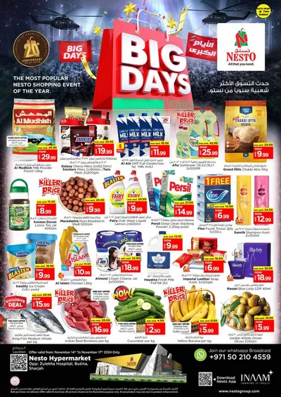 Nesto catalogue in Sharjah | Nesto Big Days Deals, Butina | 14/11/2024 - 18/11/2024