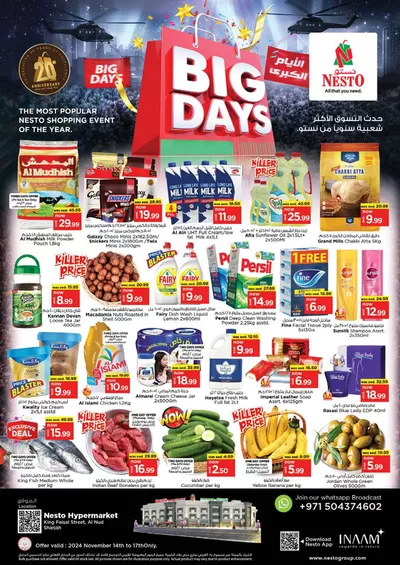 Nesto catalogue in Sharjah | Nesto Big Days Deals, King Faisal | 14/11/2024 - 18/11/2024