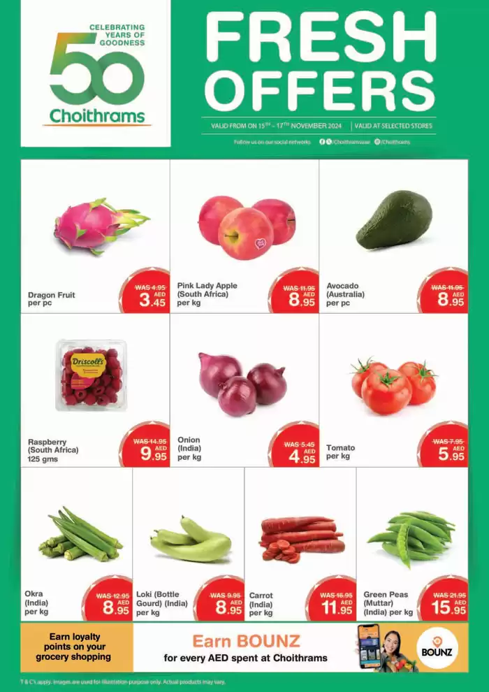 Choitrams catalogue in Dubai | Fresh Offers | 15/11/2024 - 17/11/2024