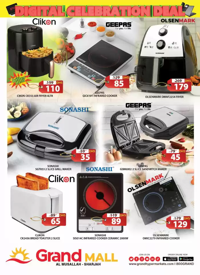 Grand Hyper Market catalogue in Dubai | Digital Celebration Deal - Grand Mall Sharjah | 15/11/2024 - 20/11/2024