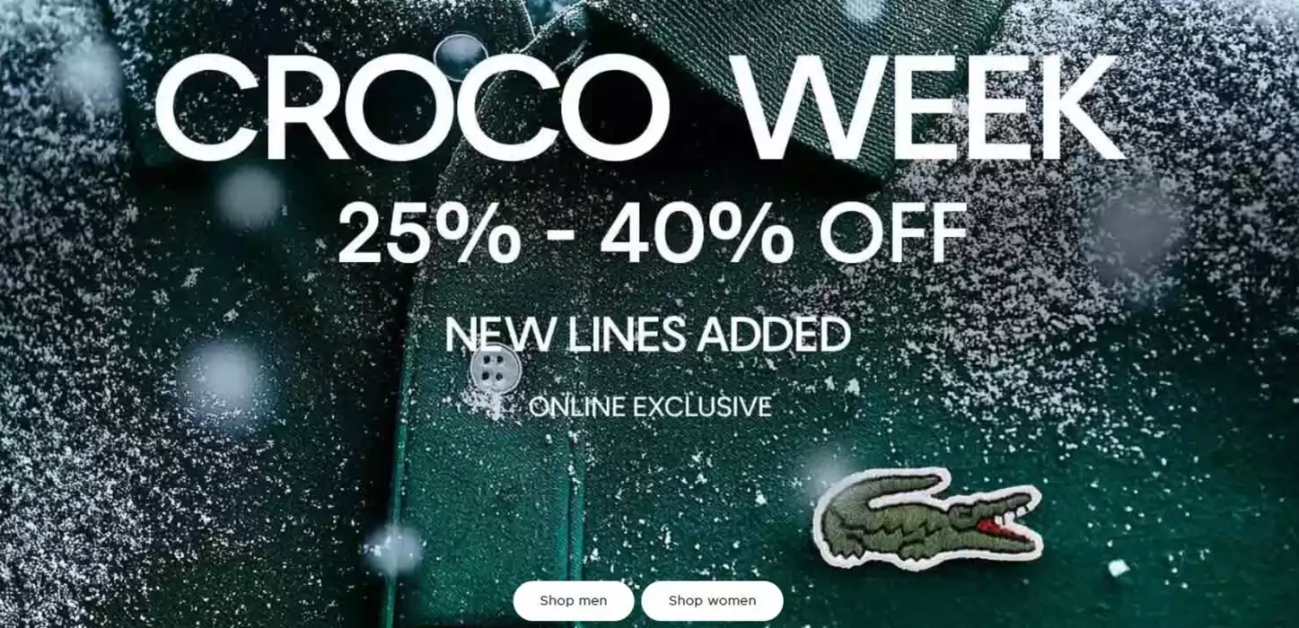 Lacoste catalogue in Al Ain | Croco Week! New Lines Added | 18/11/2024 - 21/11/2024