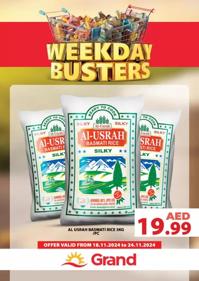 Grand Hyper Market catalogue in Dubai | Weekday Busters | 18/11/2024 - 24/11/2024